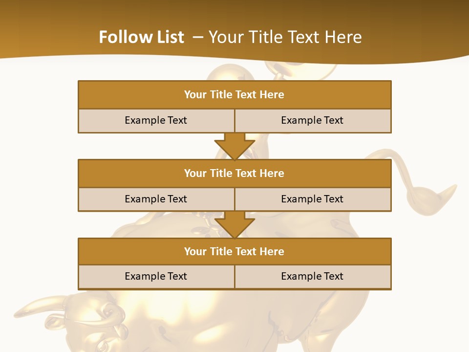Bull Market Ride PowerPoint Template