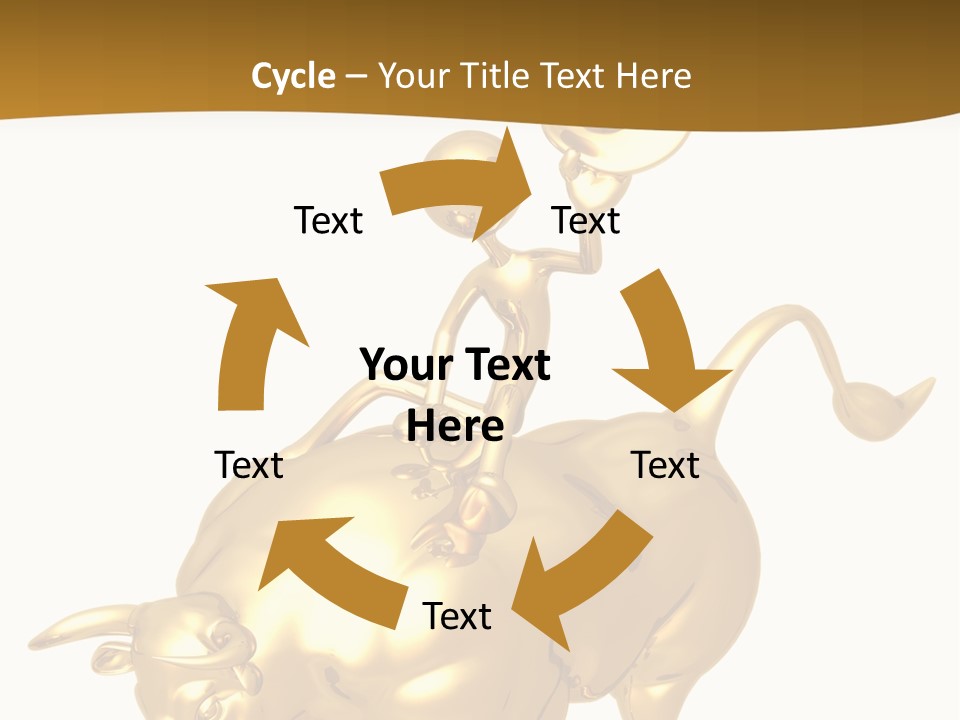 Bull Market Ride PowerPoint Template