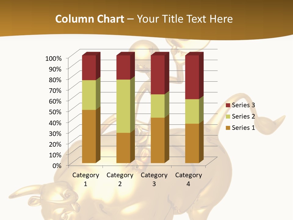 Bull Market Ride PowerPoint Template