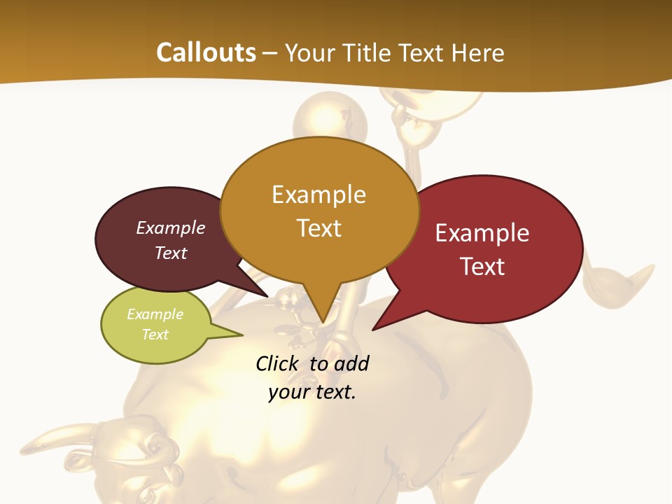 Bull Market Ride PowerPoint Template
