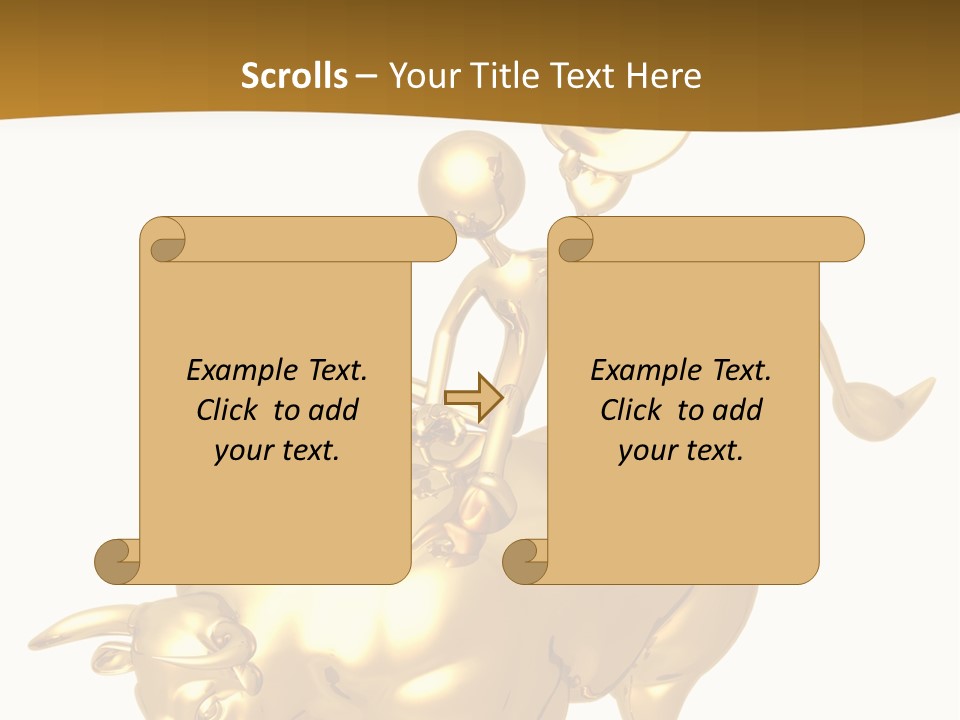 Bull Market Ride PowerPoint Template
