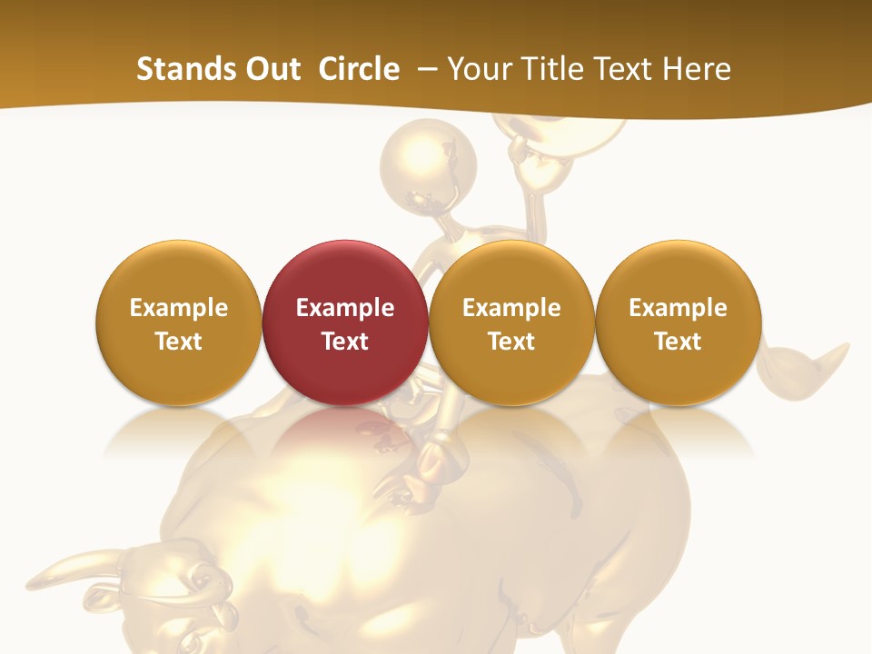 Bull Market Ride PowerPoint Template