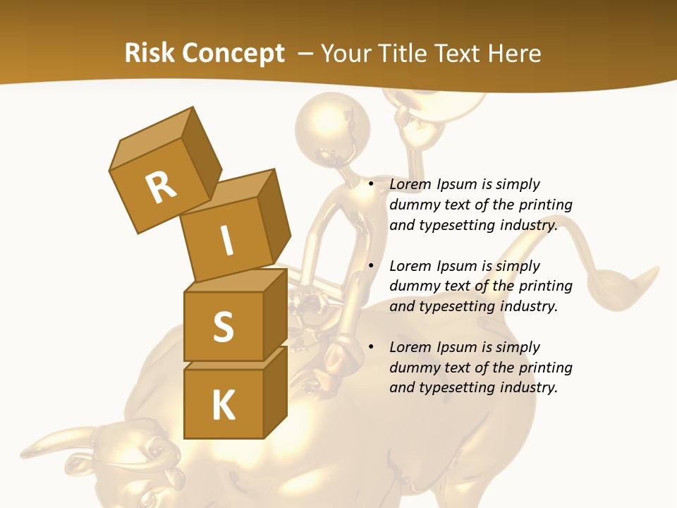 Bull Market Ride PowerPoint Template