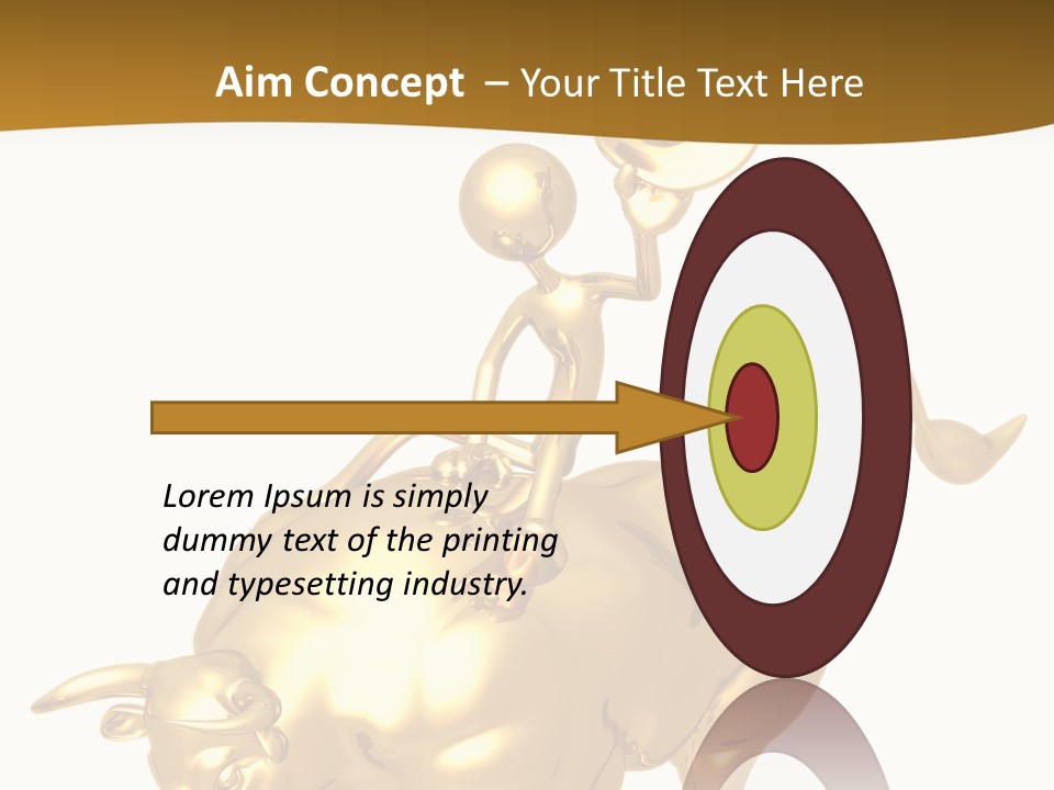 Bull Market Ride PowerPoint Template