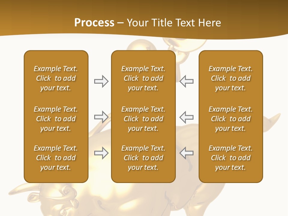 Bull Market Ride PowerPoint Template