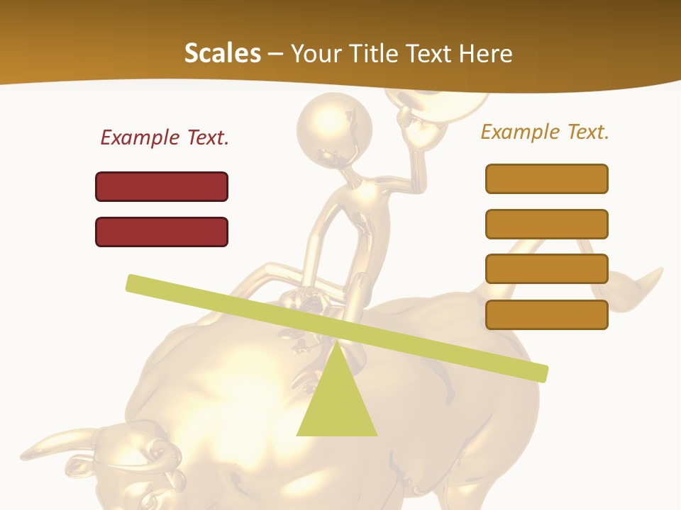 Bull Market Ride PowerPoint Template