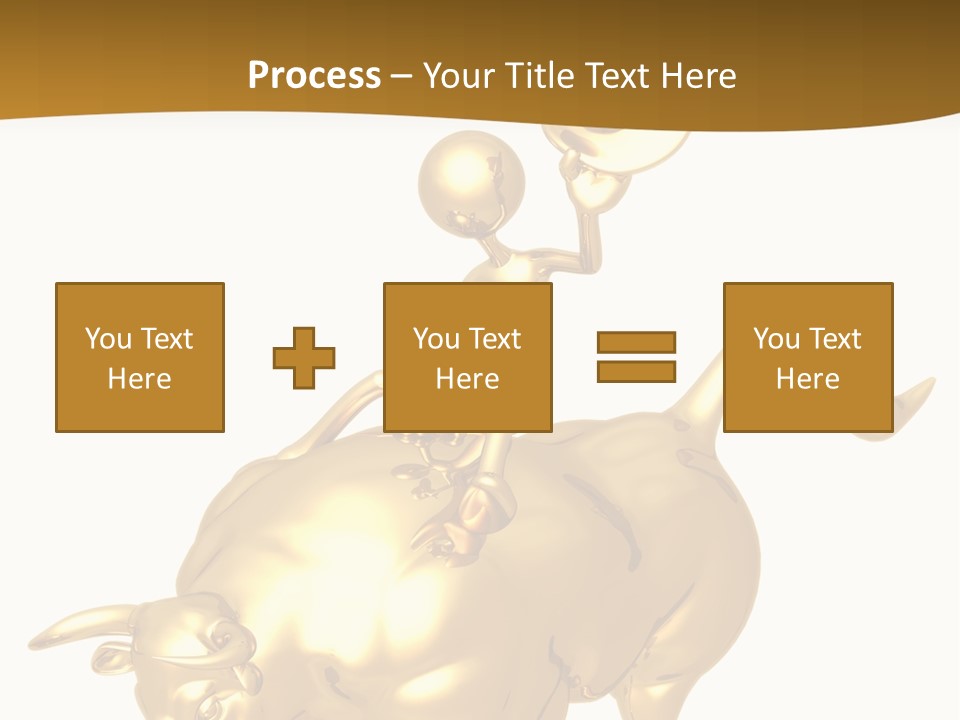 Bull Market Ride PowerPoint Template
