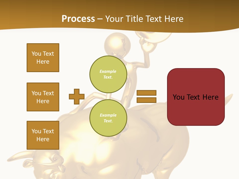 Bull Market Ride PowerPoint Template