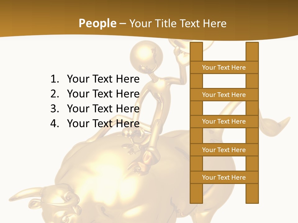 Bull Market Ride PowerPoint Template