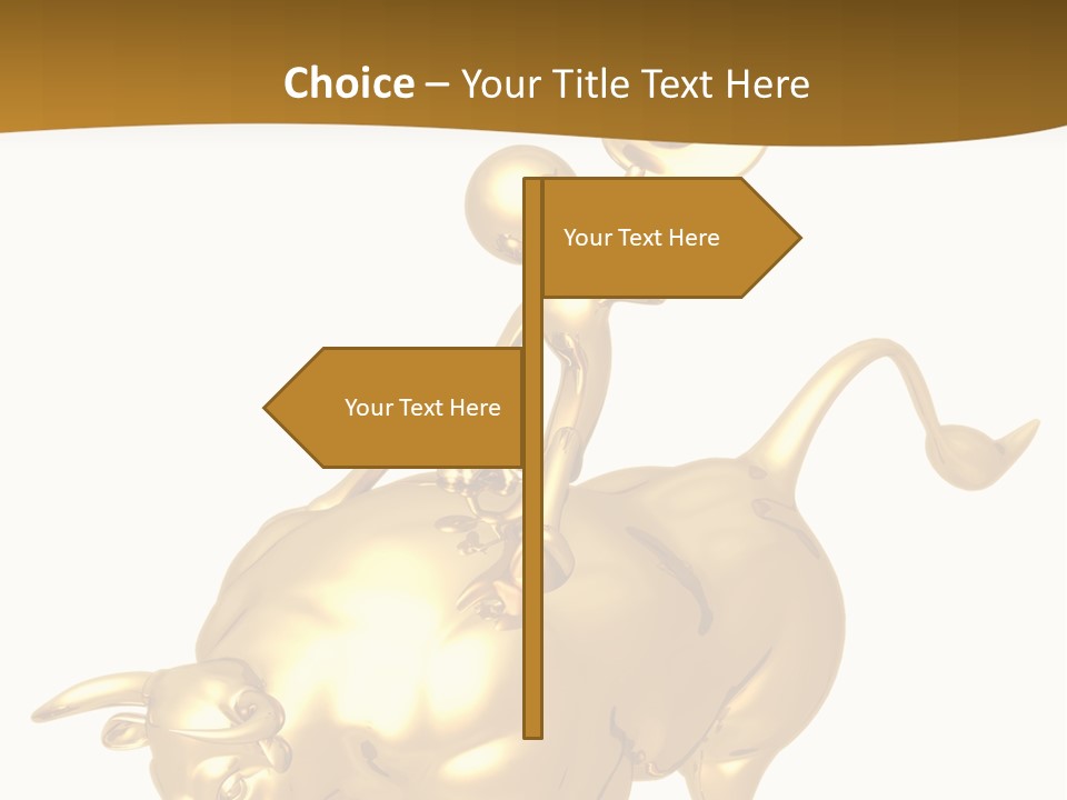 Bull Market Ride PowerPoint Template