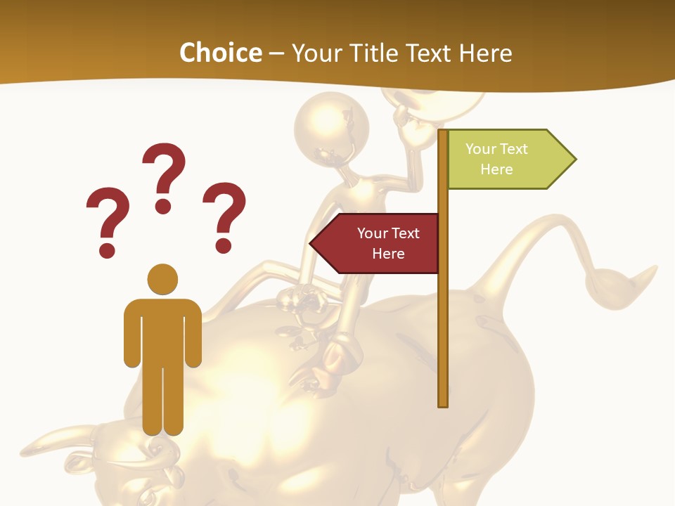 Bull Market Ride PowerPoint Template