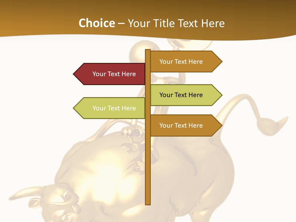 Bull Market Ride PowerPoint Template