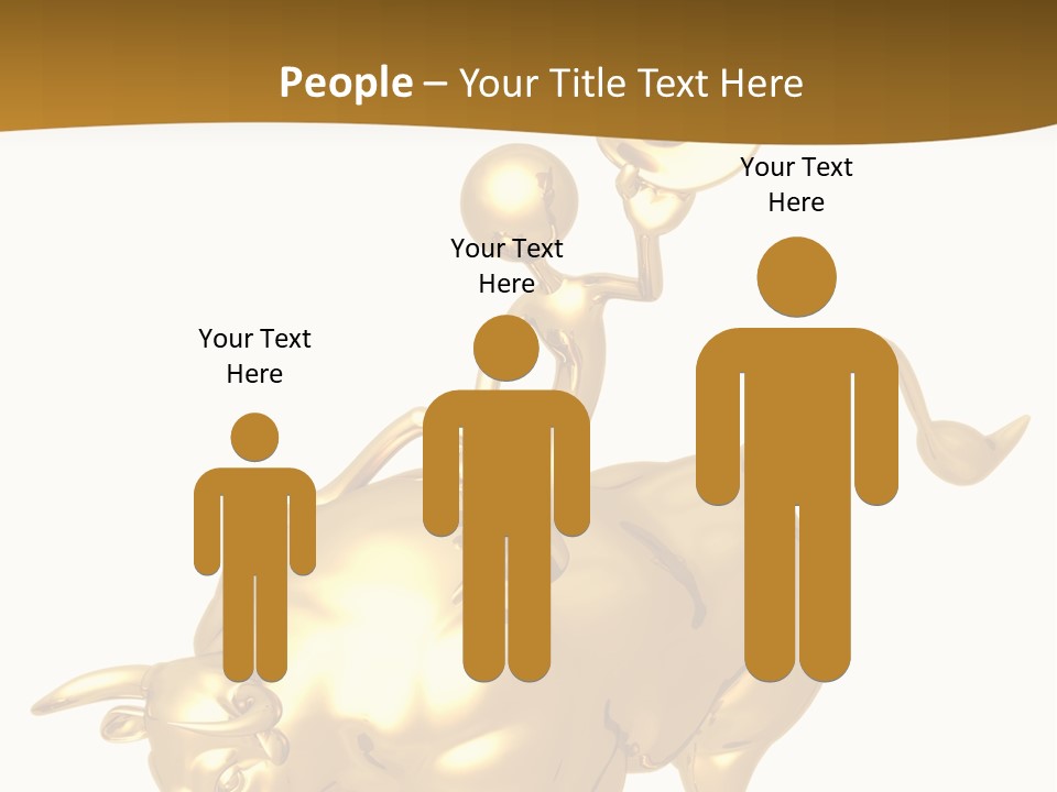 Bull Market Ride PowerPoint Template