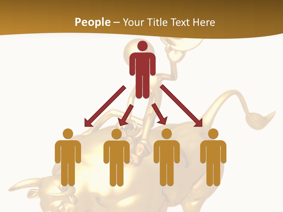 Bull Market Ride PowerPoint Template