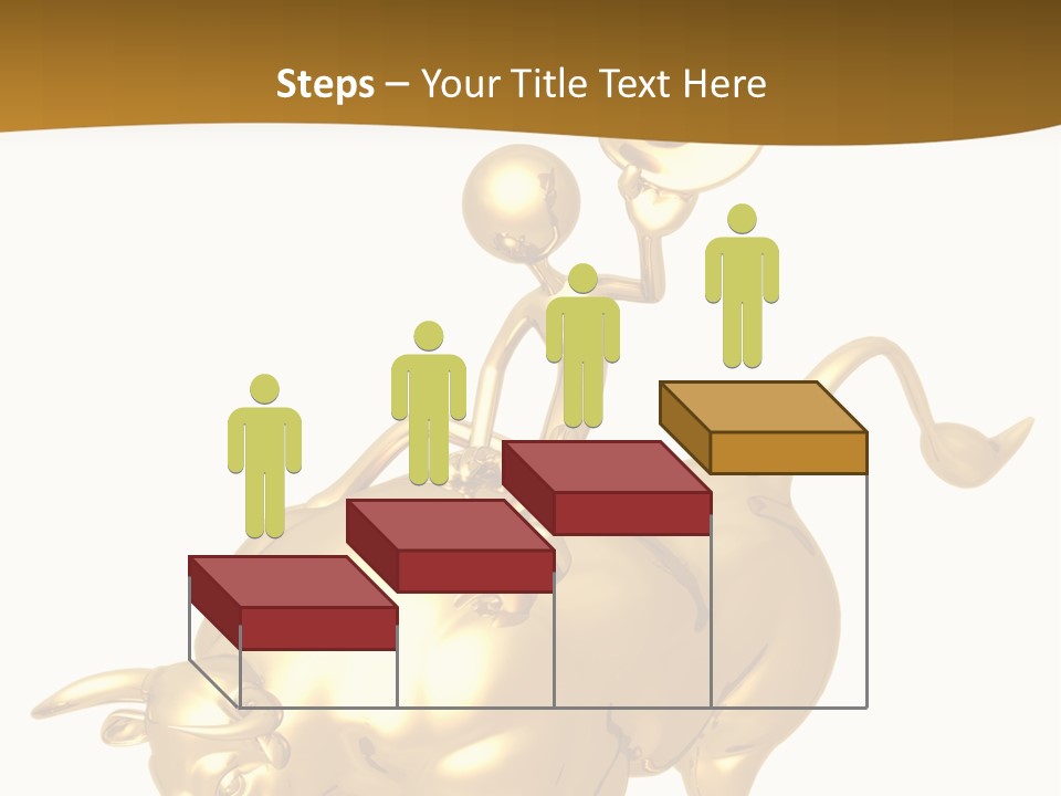 Bull Market Ride PowerPoint Template
