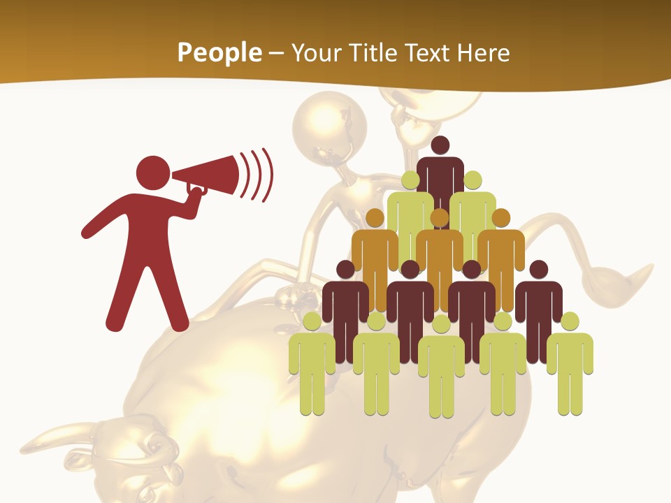Bull Market Ride PowerPoint Template