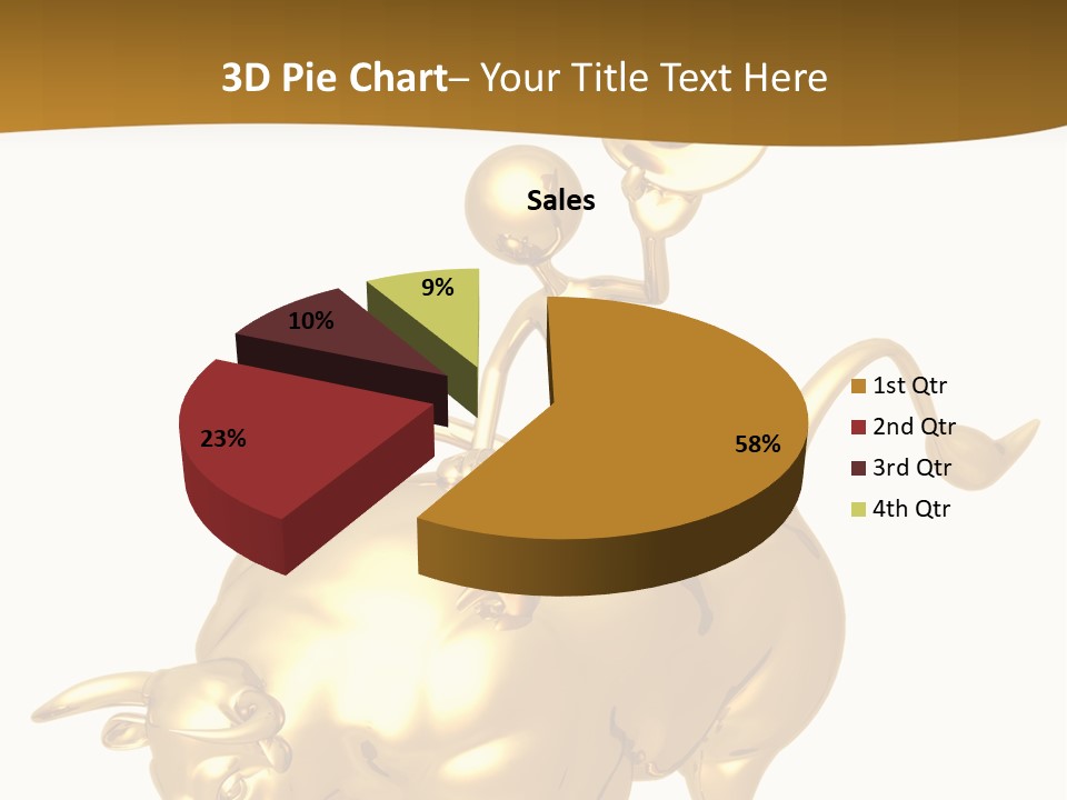 Bull Market Ride PowerPoint Template