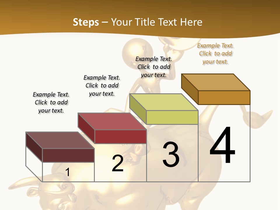 Bull Market Ride PowerPoint Template
