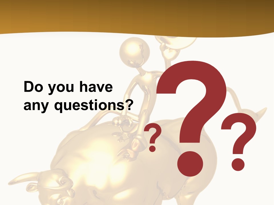 Bull Market Ride PowerPoint Template