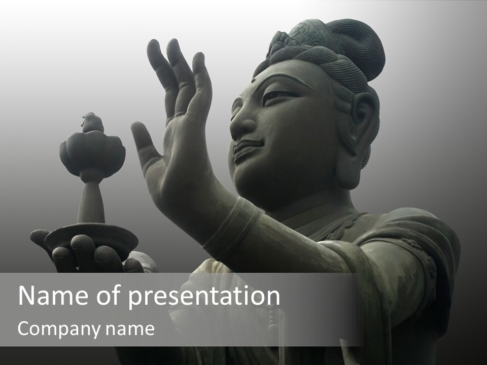 The Buddha Worshiper PowerPoint Template