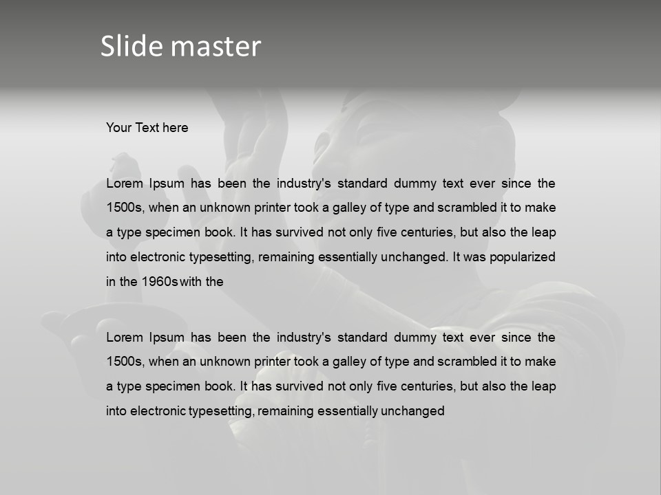 The Buddha Worshiper PowerPoint Template