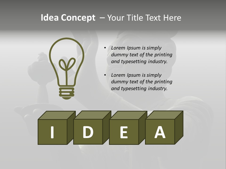 The Buddha Worshiper PowerPoint Template