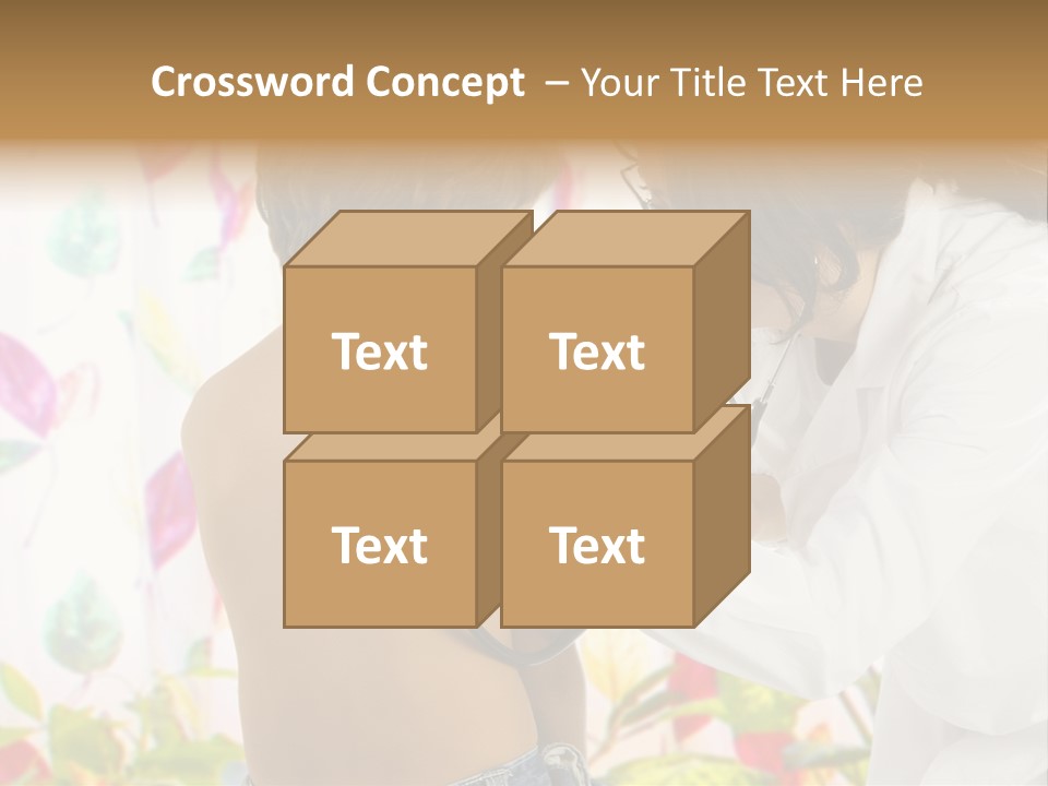 Young And Cute Female Doctor Visiting With A Stethoscope A Little Boy PowerPoint Template