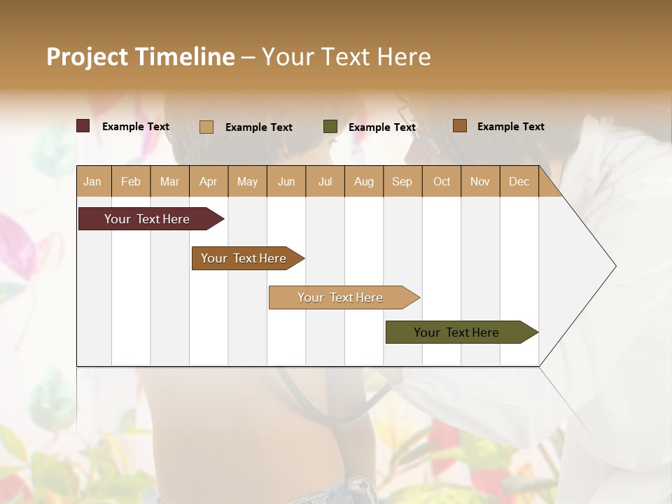 Young And Cute Female Doctor Visiting With A Stethoscope A Little Boy PowerPoint Template