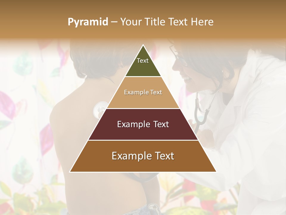 Young And Cute Female Doctor Visiting With A Stethoscope A Little Boy PowerPoint Template