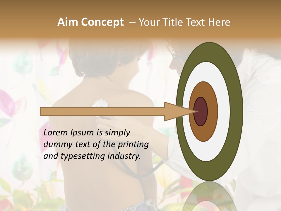 Young And Cute Female Doctor Visiting With A Stethoscope A Little Boy PowerPoint Template