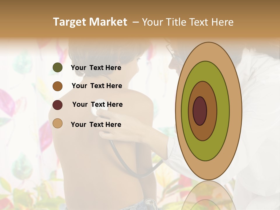 Young And Cute Female Doctor Visiting With A Stethoscope A Little Boy PowerPoint Template