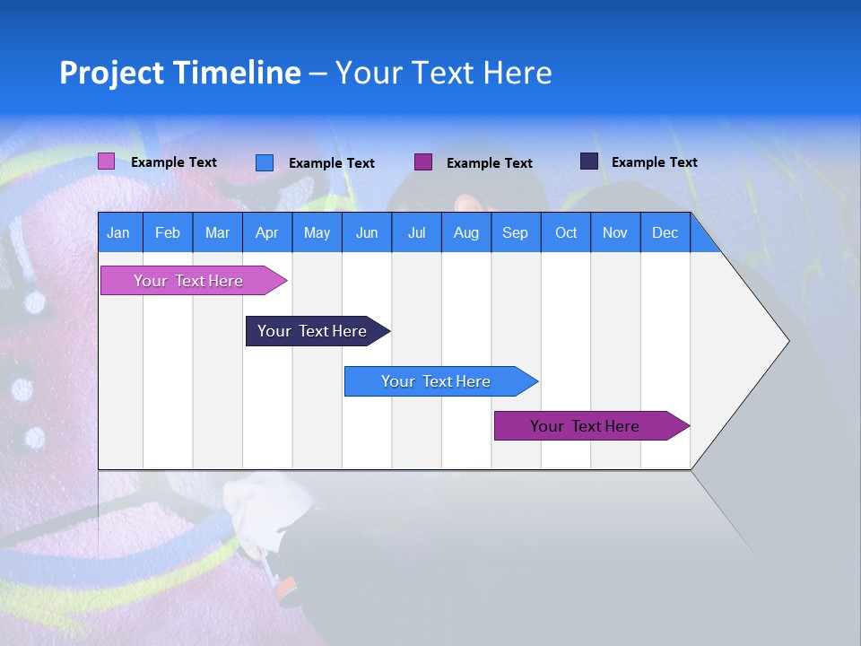 A Man In A Hoodie Writing On A Wall With Graffiti PowerPoint Template