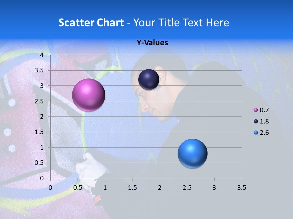 A Man In A Hoodie Writing On A Wall With Graffiti PowerPoint Template