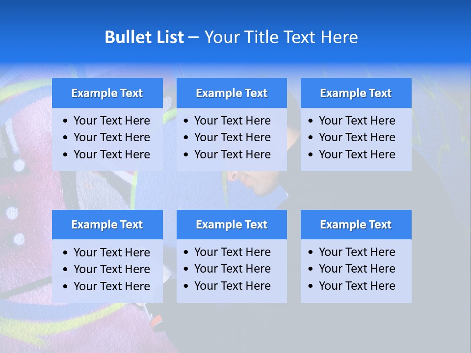 A Man In A Hoodie Writing On A Wall With Graffiti PowerPoint Template