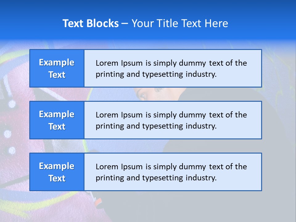 A Man In A Hoodie Writing On A Wall With Graffiti PowerPoint Template