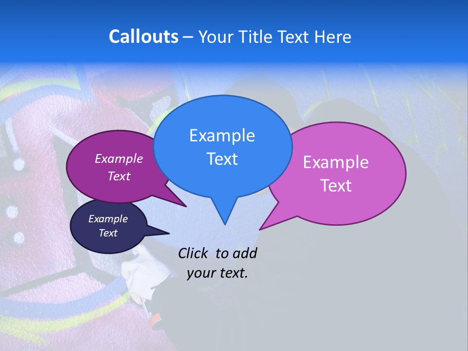 A Man In A Hoodie Writing On A Wall With Graffiti PowerPoint Template