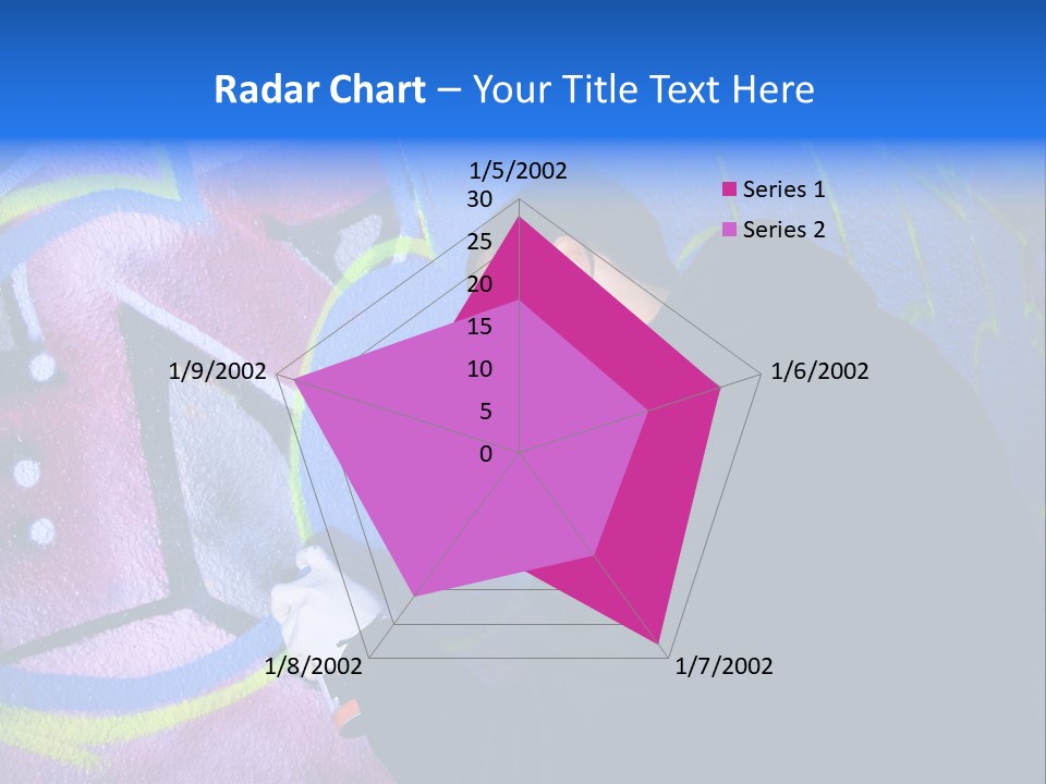 A Man In A Hoodie Writing On A Wall With Graffiti PowerPoint Template