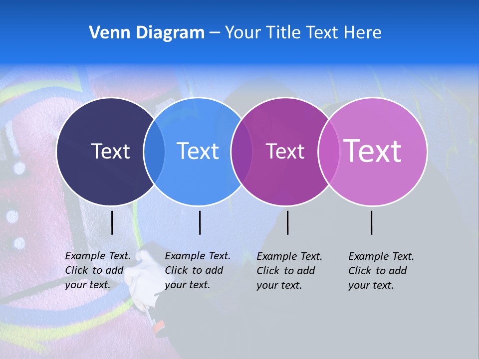 A Man In A Hoodie Writing On A Wall With Graffiti PowerPoint Template