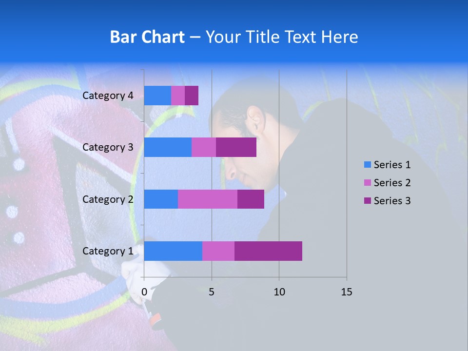 A Man In A Hoodie Writing On A Wall With Graffiti PowerPoint Template