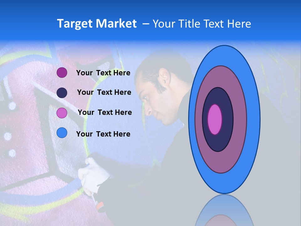 A Man In A Hoodie Writing On A Wall With Graffiti PowerPoint Template