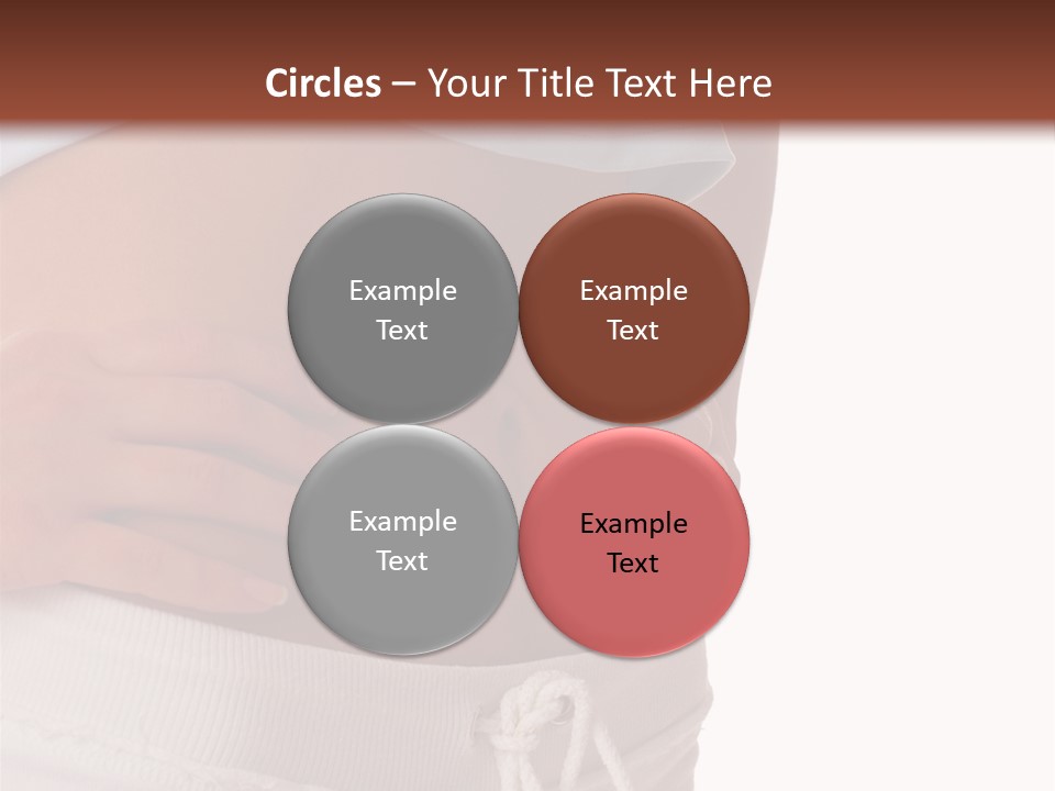 A Woman's Stomach With Her Hands On Her Hip PowerPoint Template