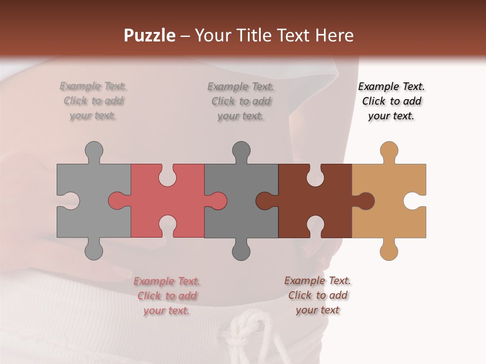 A Woman's Stomach With Her Hands On Her Hip PowerPoint Template