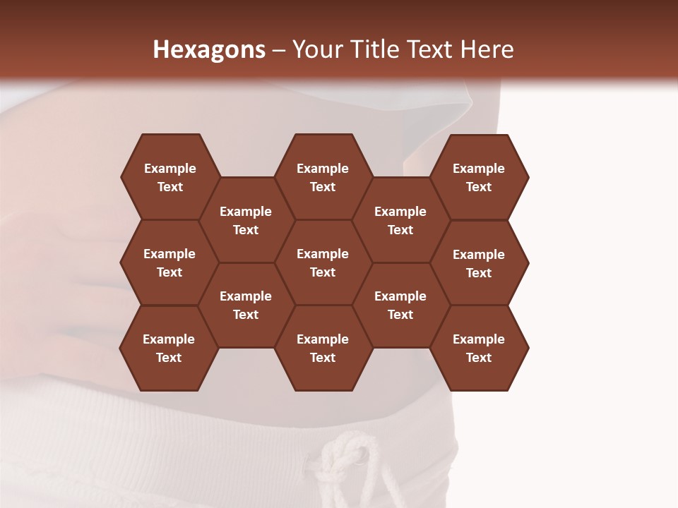 A Woman's Stomach With Her Hands On Her Hip PowerPoint Template