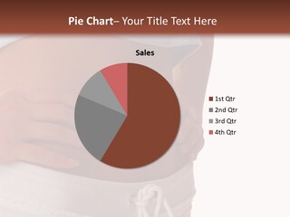 A Woman's Stomach With Her Hands On Her Hip PowerPoint Template