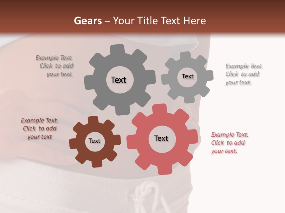 A Woman's Stomach With Her Hands On Her Hip PowerPoint Template