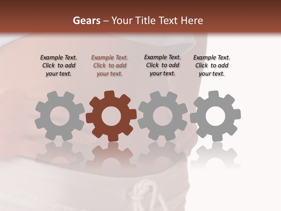 A Woman's Stomach With Her Hands On Her Hip PowerPoint Template