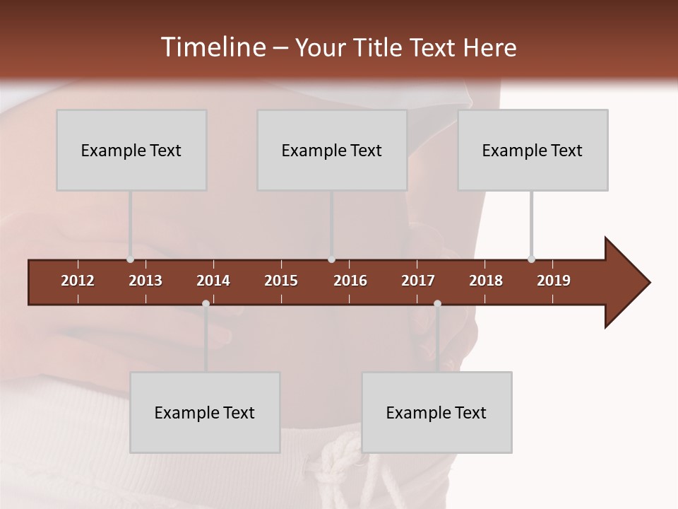 A Woman's Stomach With Her Hands On Her Hip PowerPoint Template