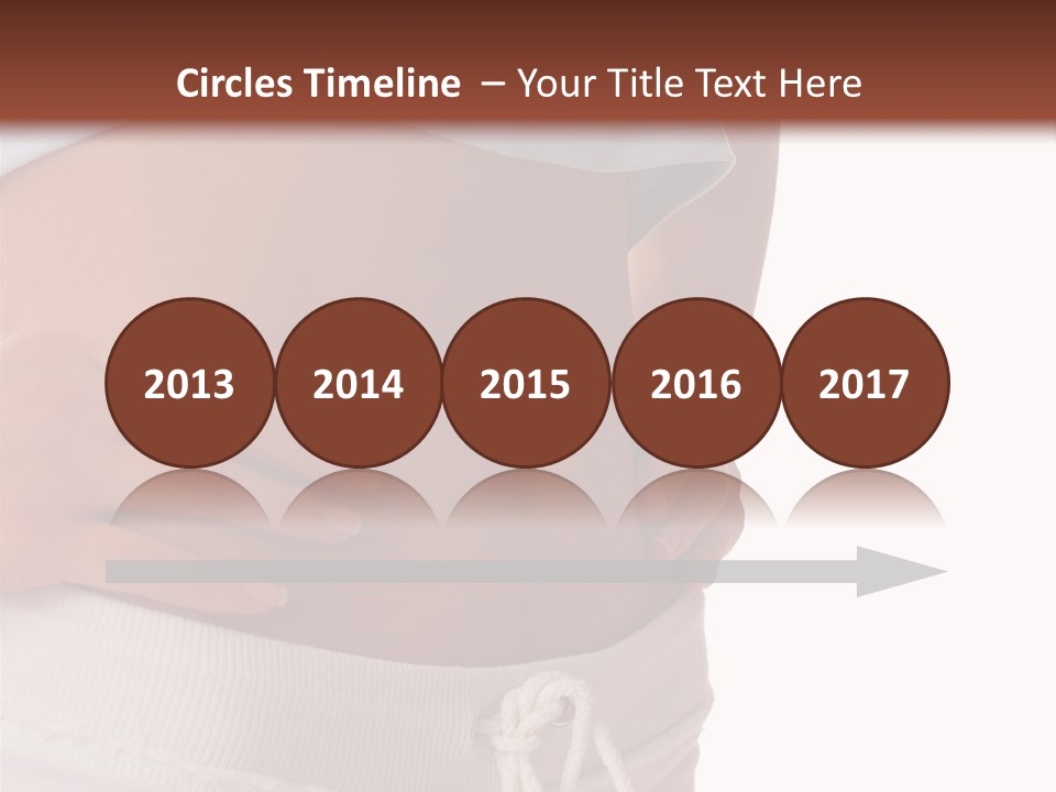 A Woman's Stomach With Her Hands On Her Hip PowerPoint Template