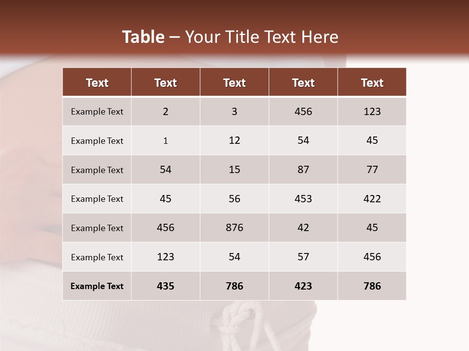 A Woman's Stomach With Her Hands On Her Hip PowerPoint Template