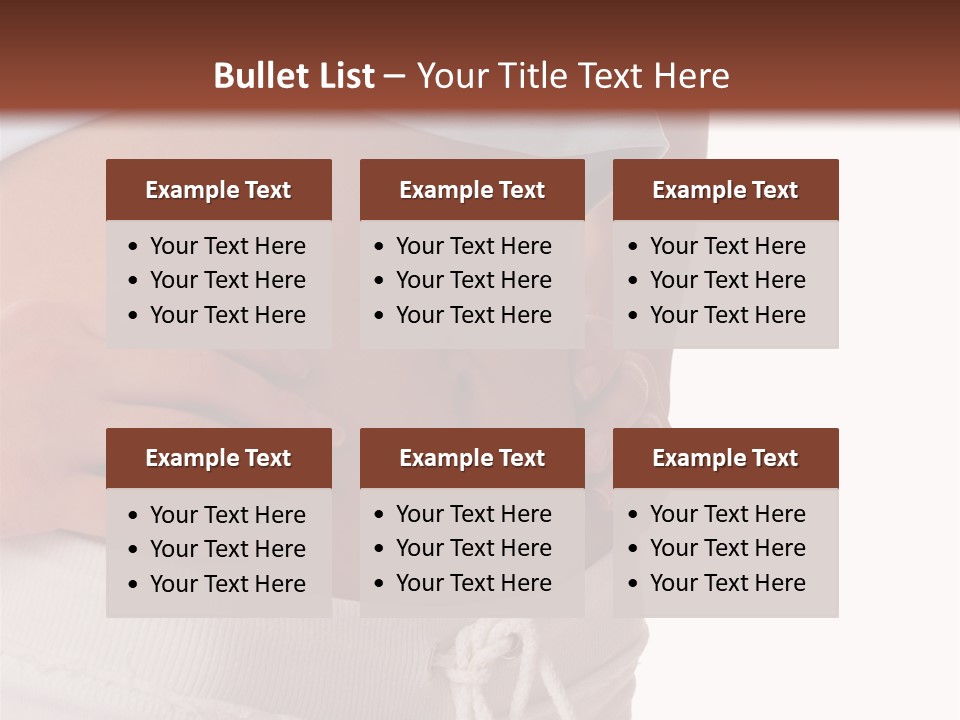 A Woman's Stomach With Her Hands On Her Hip PowerPoint Template